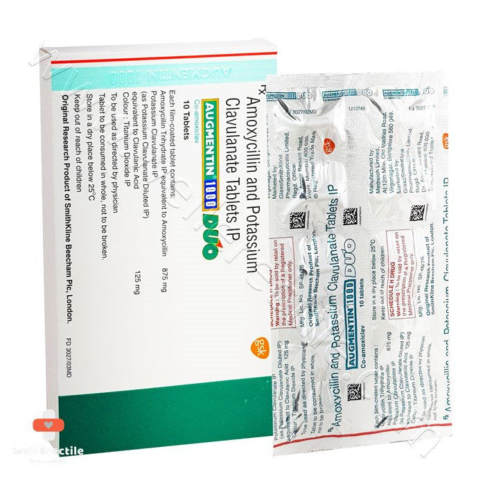 Augmentin Tablet – Amoxicillin & Clavulanic Acid for Bacterial Infections