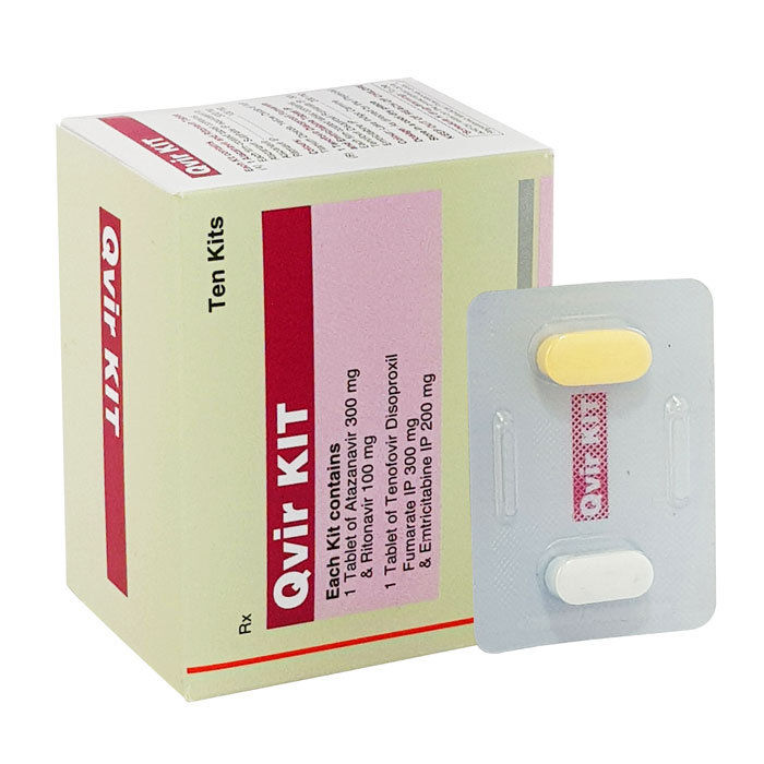 Buy Qvir Kit – HIV Treatment with Atazanavir, Ritonavir, Tenofovir & Emtricitabine