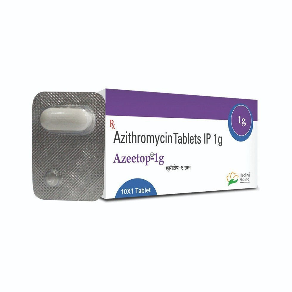 Azeetop 1000mg – Azithromycin for Bacterial Infections | 50% OFF