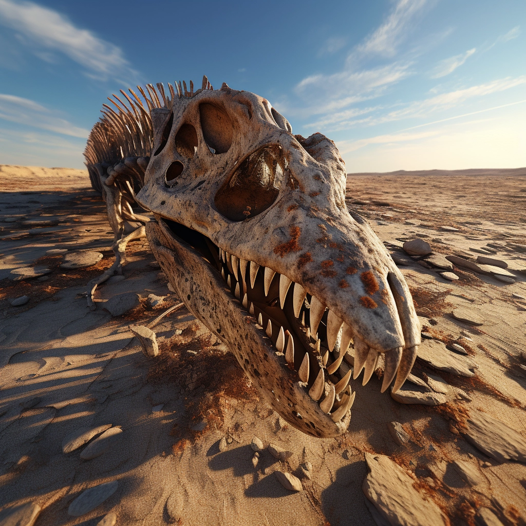 Cadavre d'un dinosaure