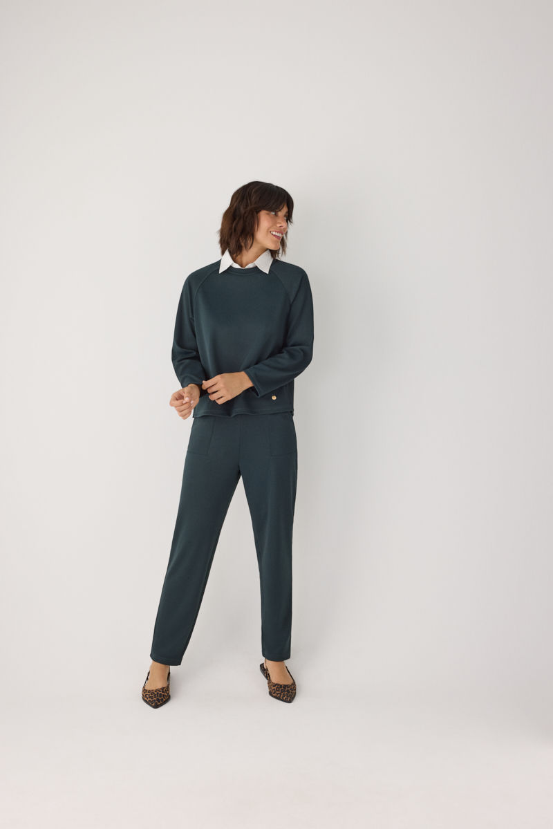 Miniature : Sweat shirt 70750 gris vert