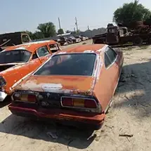 IP STOCK # 239
1975 FORD MUSTANG
PRICE $900.00
RED 2 DOOR
V8 ENGINE
TRANSMISSION GONE
BODY FAIRLY STRAIGHT
SMALL DENT PASSENGER DOOR
SMALL CANCER RUST BOTH REAR WHEEL WELLS
BUCKET SEATS WINDSHIELD CRACKED
ALL OTHER GLASS GOOD.
DOORS LOCKED
INTERIOR NEEDS UPHOLSTERY REDONE
CLEAN TITLE