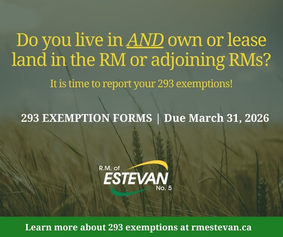 NOTICE: 293 Exemption Forms