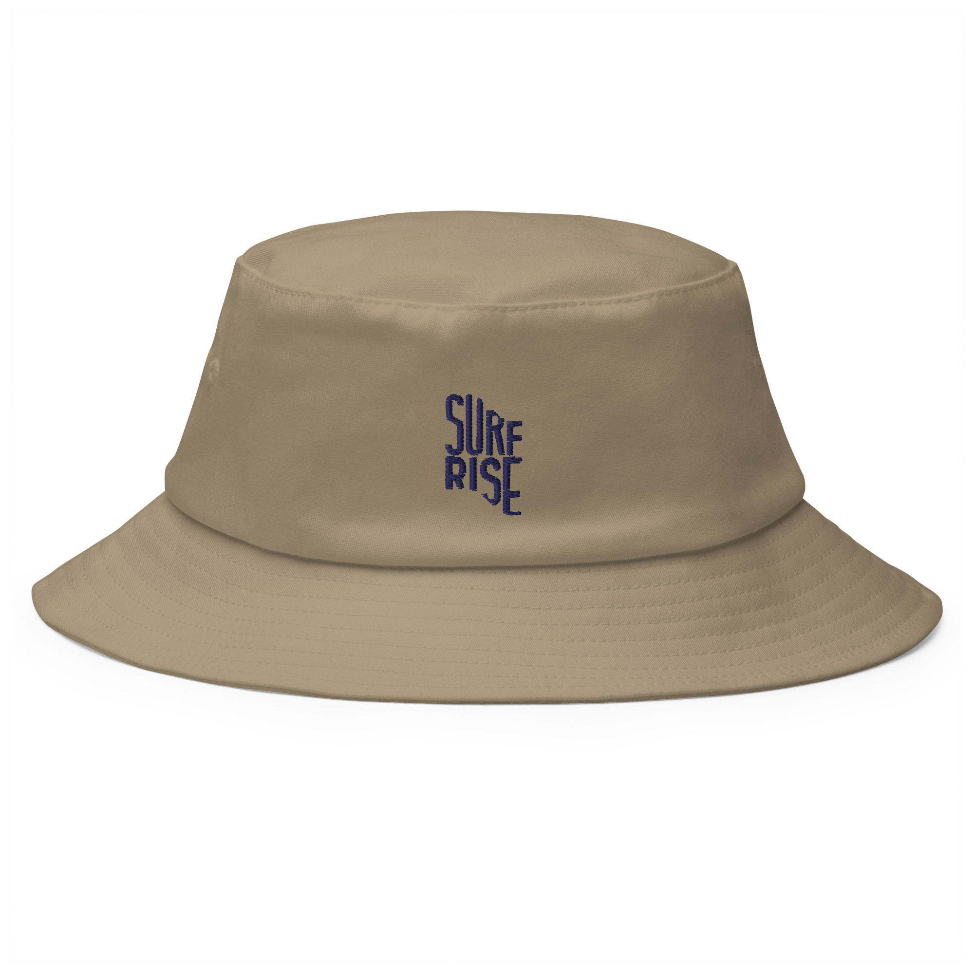 Unisex embroidered RISE bucket hat - Beige