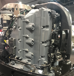 Inspect a outboard engine