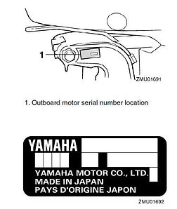 Yamaha outboard serial number location
