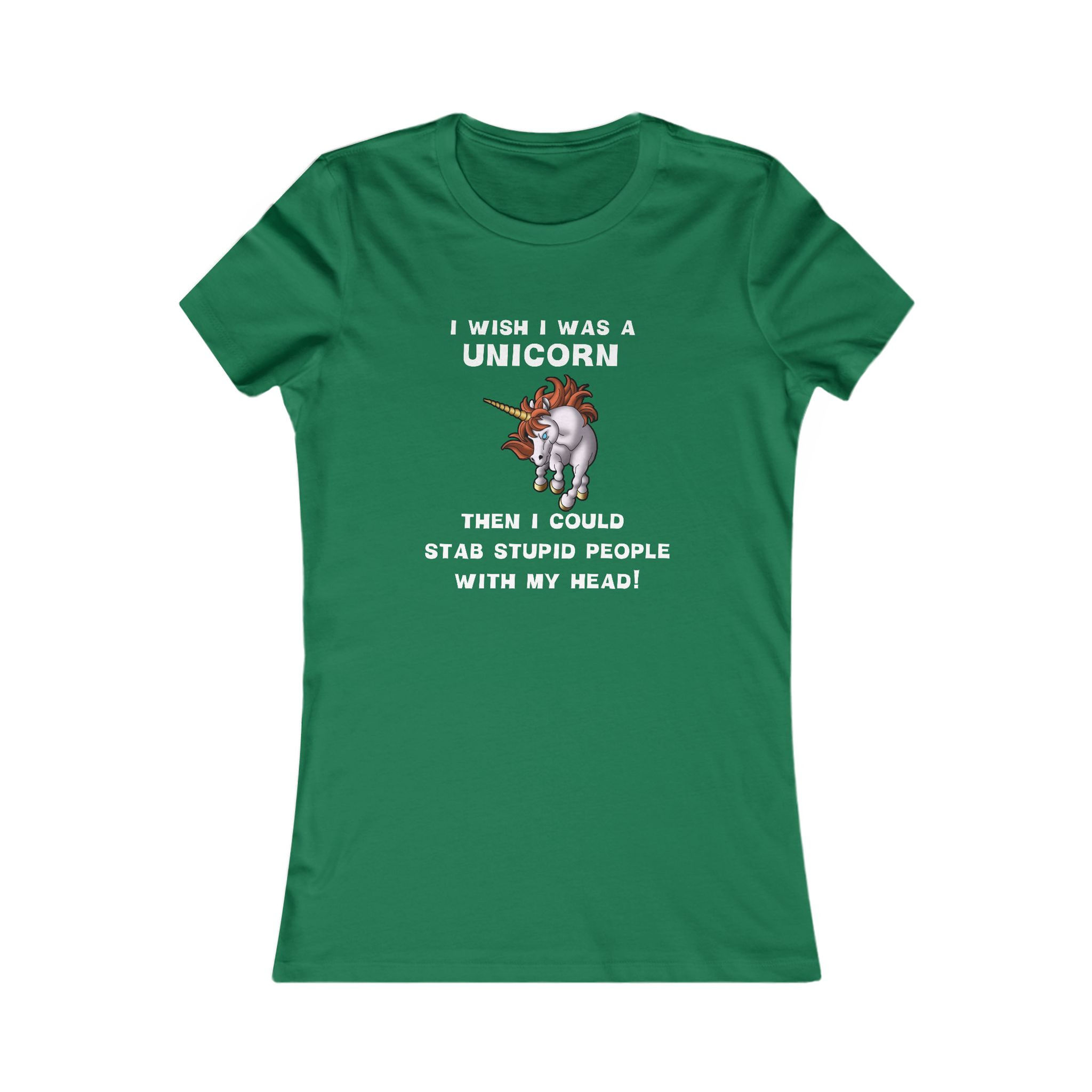 Women’s shirt with funny stabby unicorn quote design – funny unicorn shirt women.