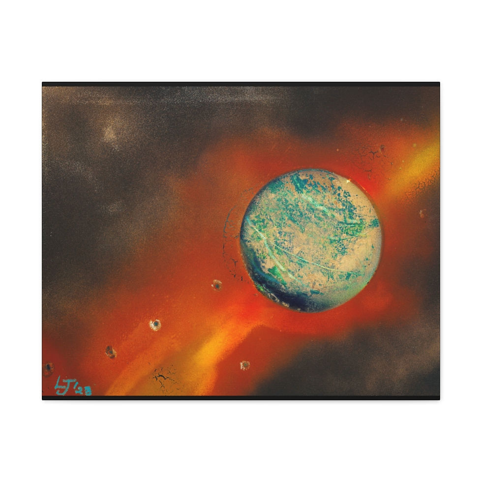 Thumbnail: Turquoise planet with hues of fired beams Planet Filmstock