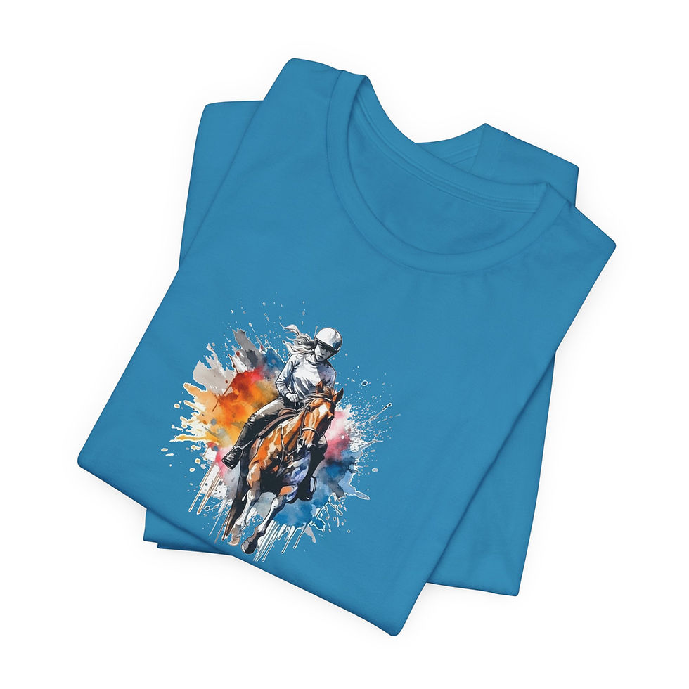 Thumbnail: Never Give Up Horse Rider Shirt - BT00056-1