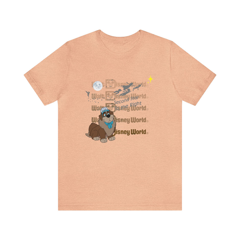 Thumbnail: Nana and Peter Pan with Disney World Vintage Logo - SV00227-1