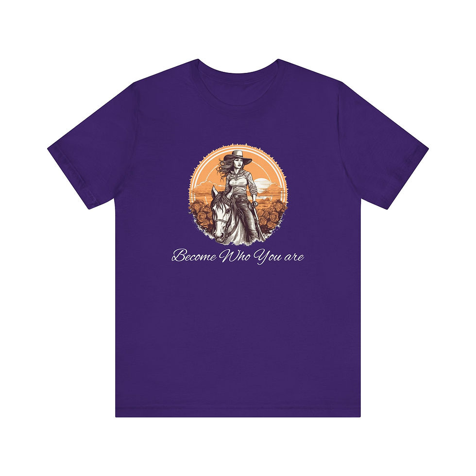 Thumbnail: Become Who You Are Cowgirl Shirt - BT00070-1