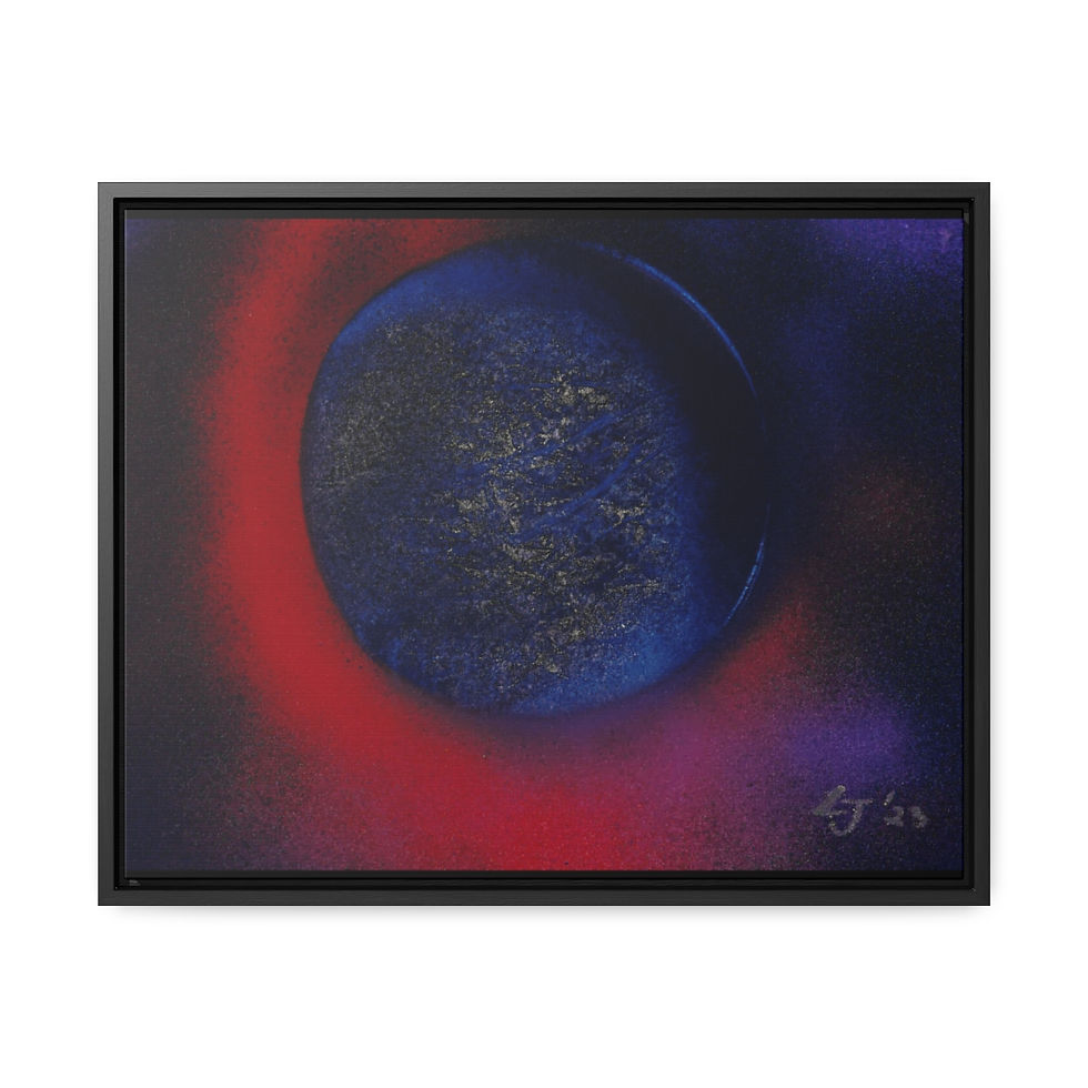 Thumbnail: Blue planet Canvas Wraps, Horizontal Frame