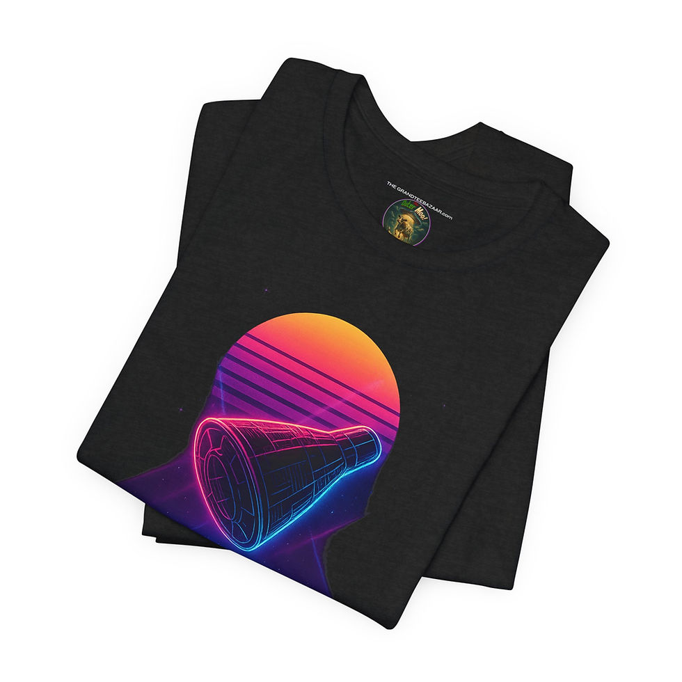 Thumbnail: Flat lay of Gemini XII The Final Flight graphic tee unisex T-shirt by The OuterMoo.