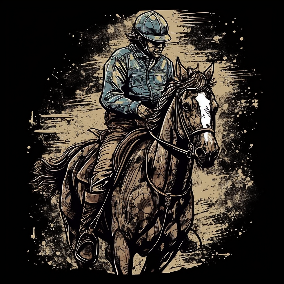 Motivational Horse Rider Shirt: Boundless v2 - BT00062-1
