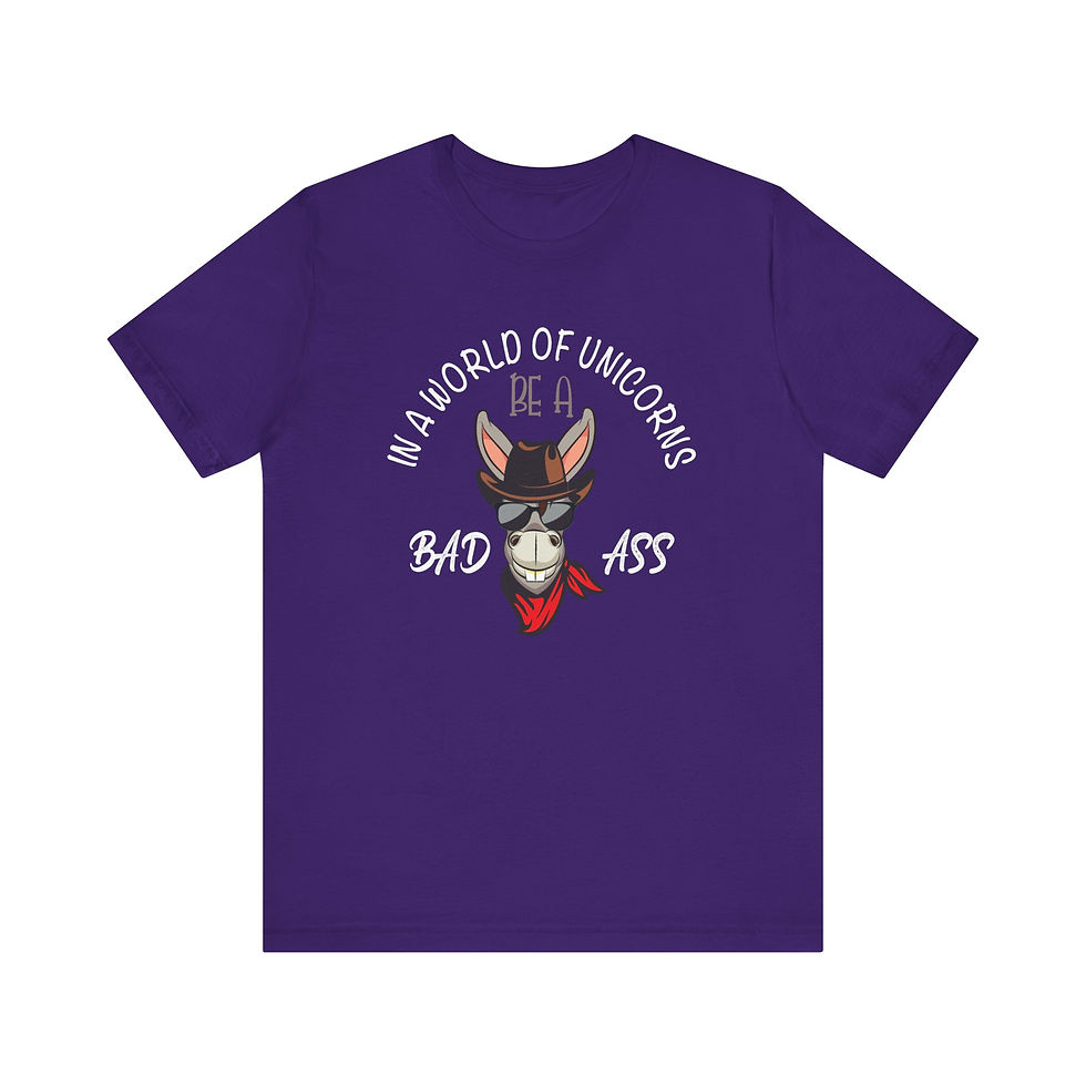 Thumbnail: Front view of edgy unicorn shirt.