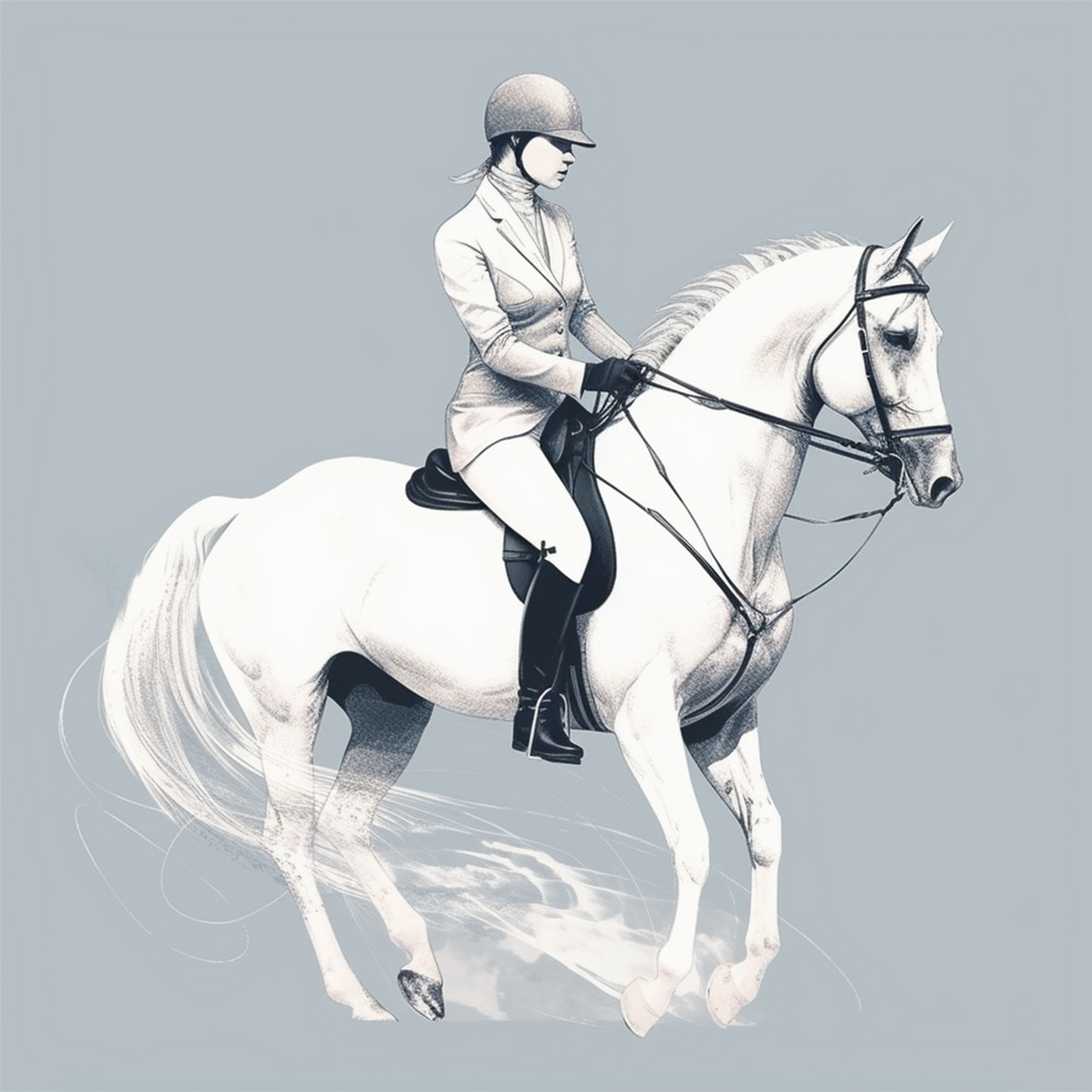 Motivational Horse Rider Shirt: Determination - BT00055-1