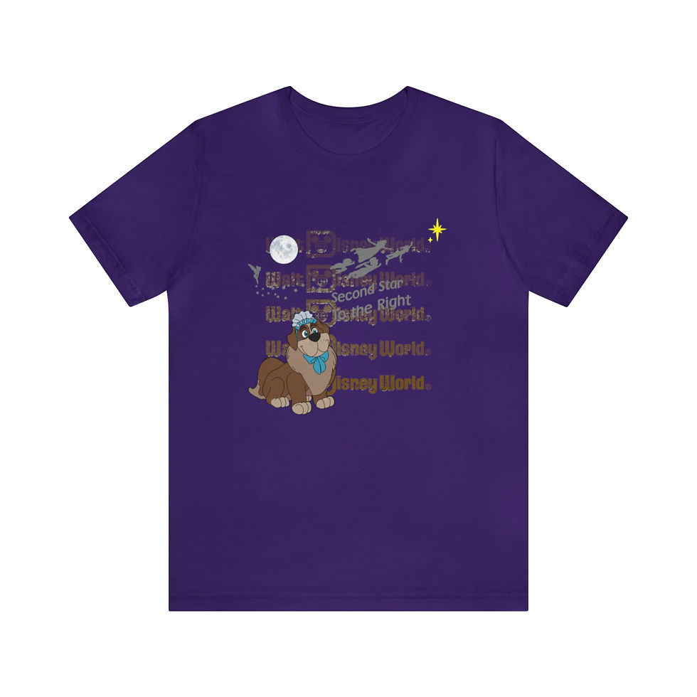 Thumbnail: Nana and Peter Pan with Disney World Vintage Logo - SV00227-1