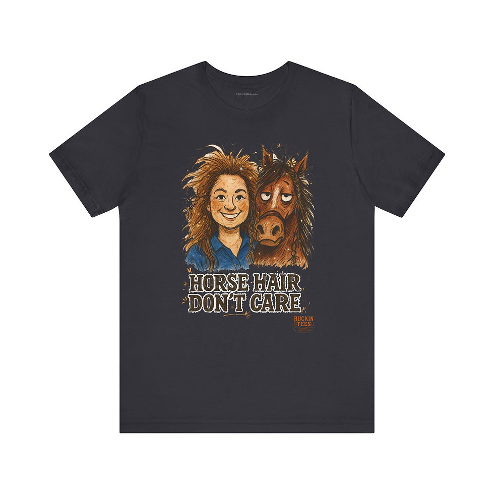 Thumbnail: Horse Hair Don’t Care Horse Lover Shirt - BT00001-1