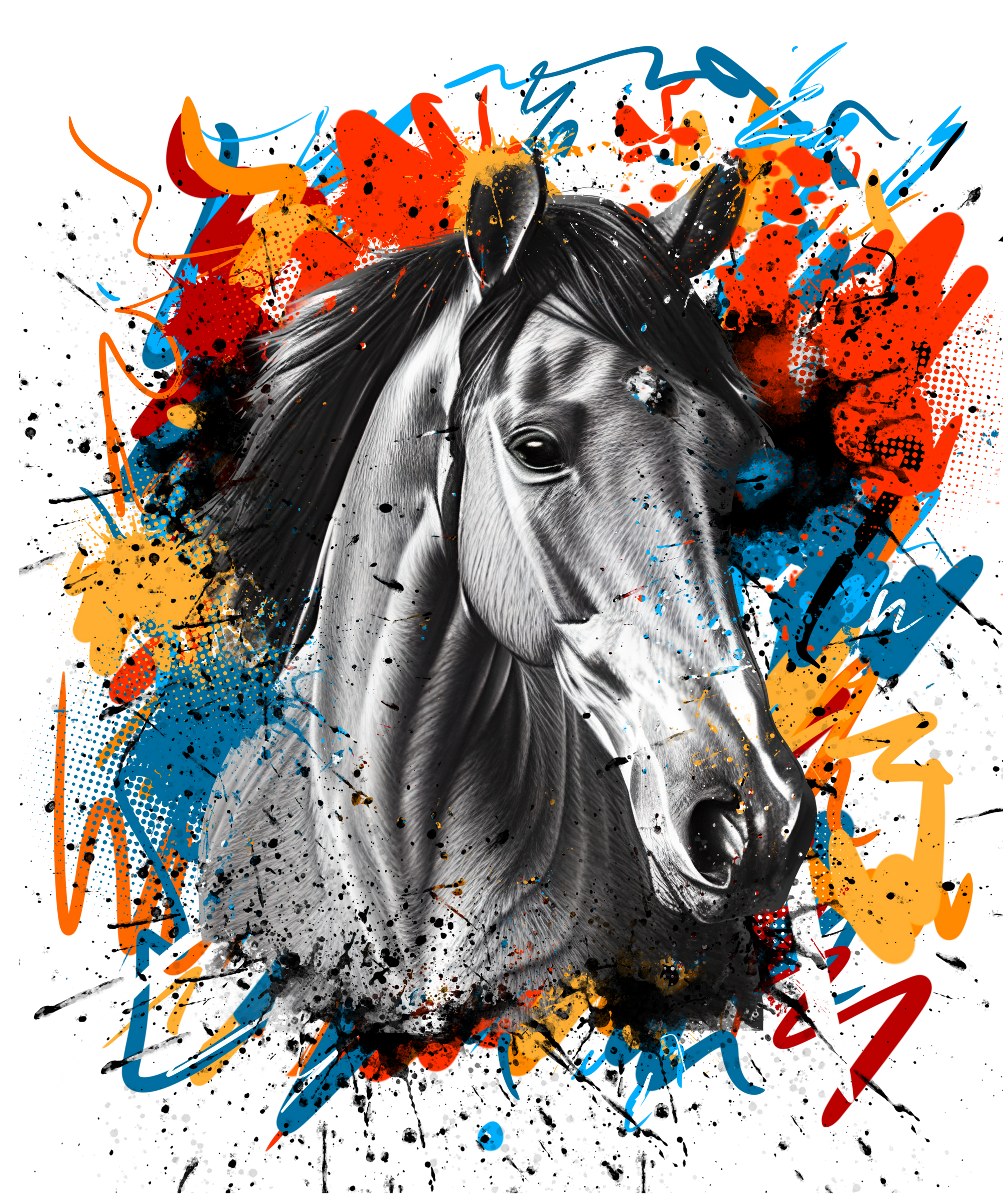 Watercolor Horse v8 - BT00117-1