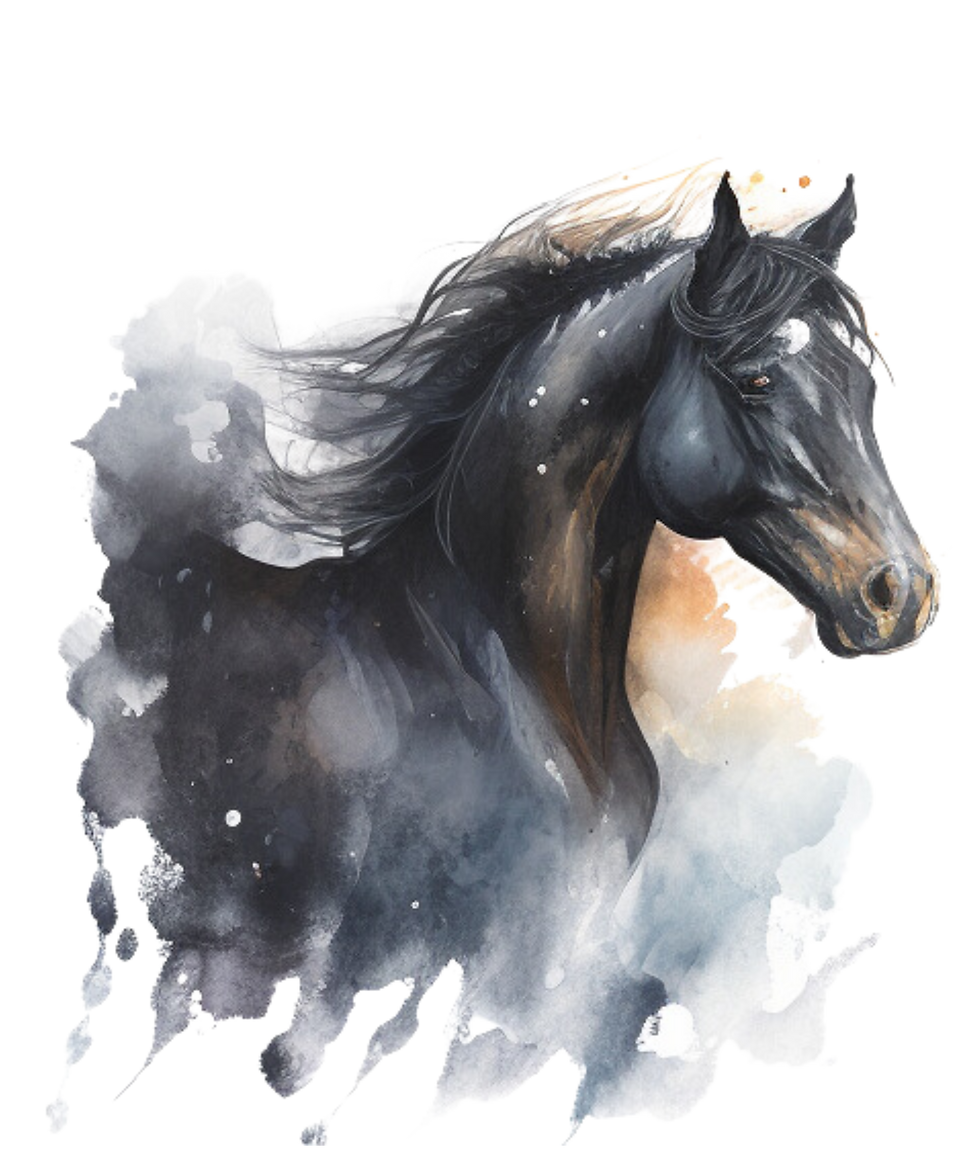 Watercolor Horse v2 - BT00088-1