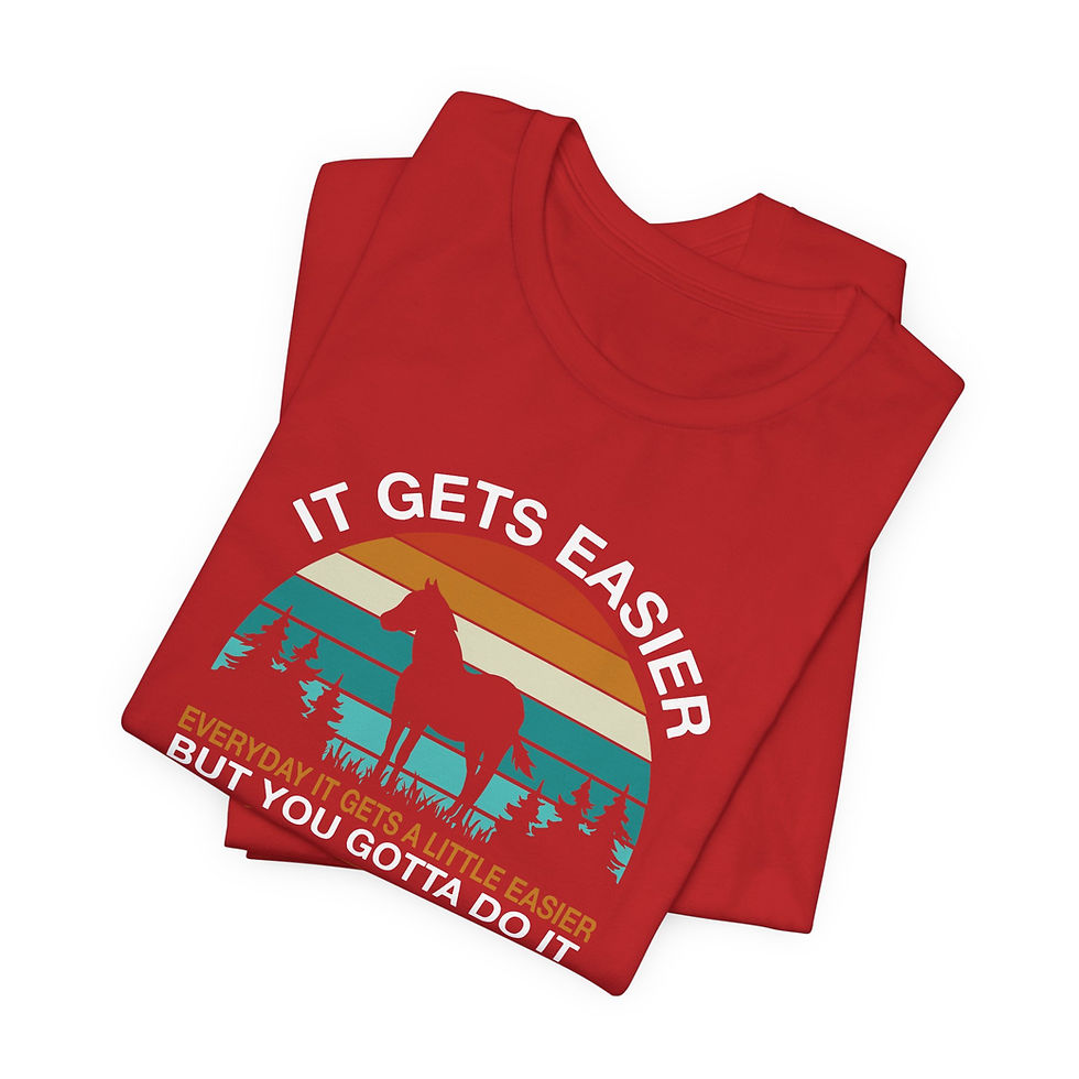 Thumbnail: It Gets Easier Horse Rider Shirt - BT00054-1