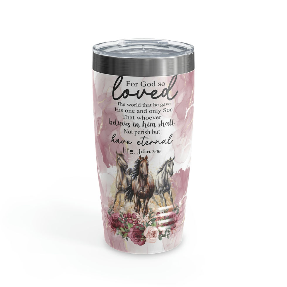 Ringneck Tumbler, 20oz Horse Love # 2