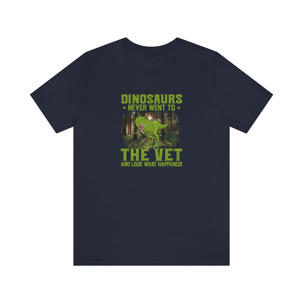 Thumbnail: Vet tech gift shirt on navy tee.