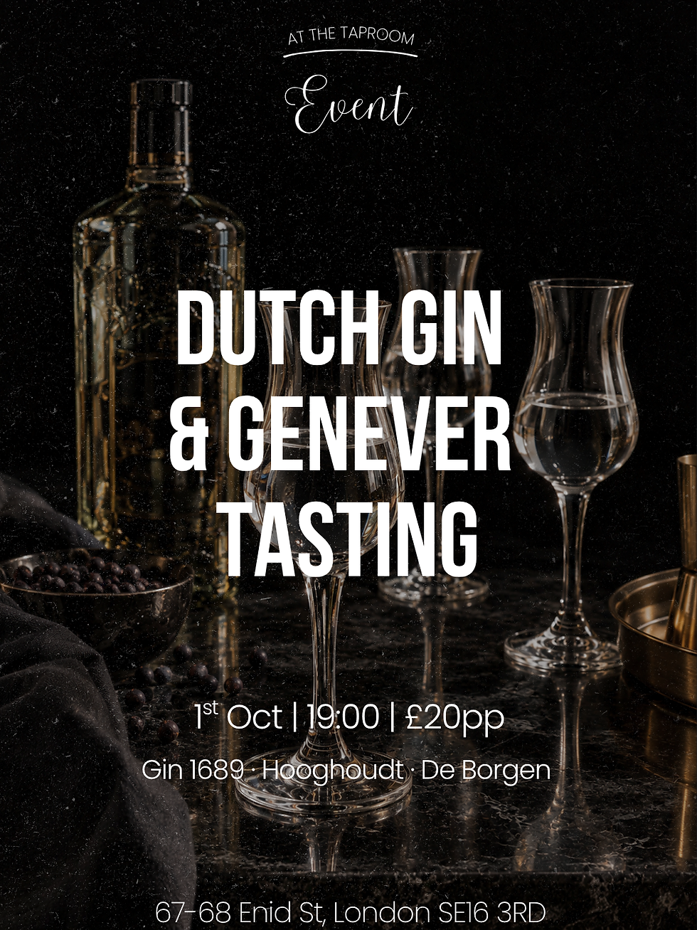 Dutch Gin & Genever Tasting