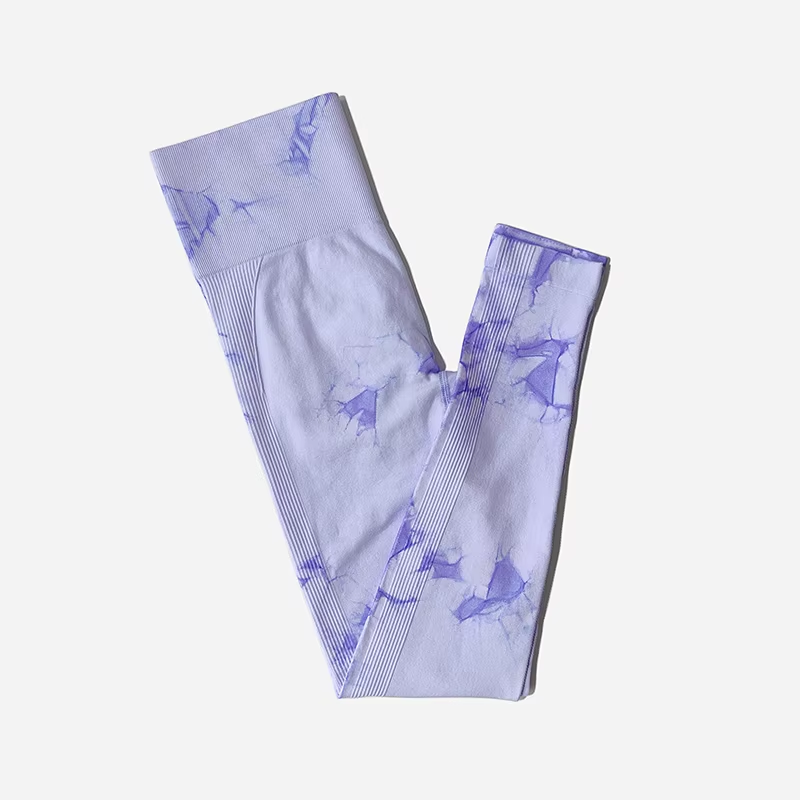 Thumbnail: Tie Dye Seamless Leggings For Women High Waist Yoga Pants  Scrunch Butt Lifting 
