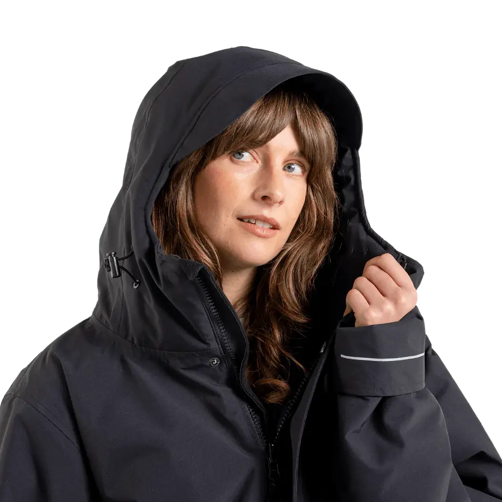 Thumbnail: RED MOTERIŠKA VANDENIUI ATSPARI PARKA STRIUKĖ, PALTAS (JUODA) SLIM