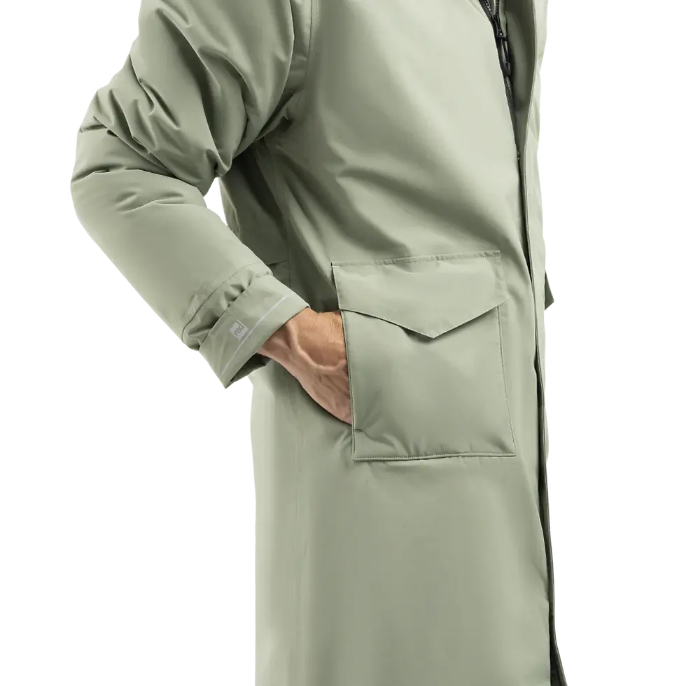 Miniatiūra: RED VYRIŠKA VANDENIUI ATSPARI PARKA STRIUKĖ, PALTAS  (Šalavijo žalia) E