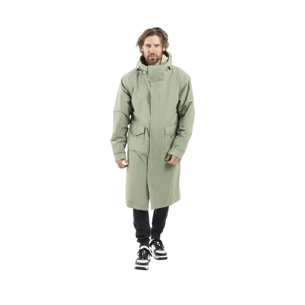 Miniatiūra: RED VYRIŠKA VANDENIUI ATSPARI PARKA STRIUKĖ, PALTAS  (Šalavijo žalia) E