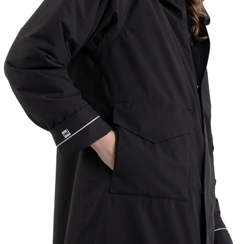 Thumbnail: RED MOTERIŠKA VANDENIUI ATSPARI PARKA STRIUKĖ, PALTAS (JUODA) SLIM