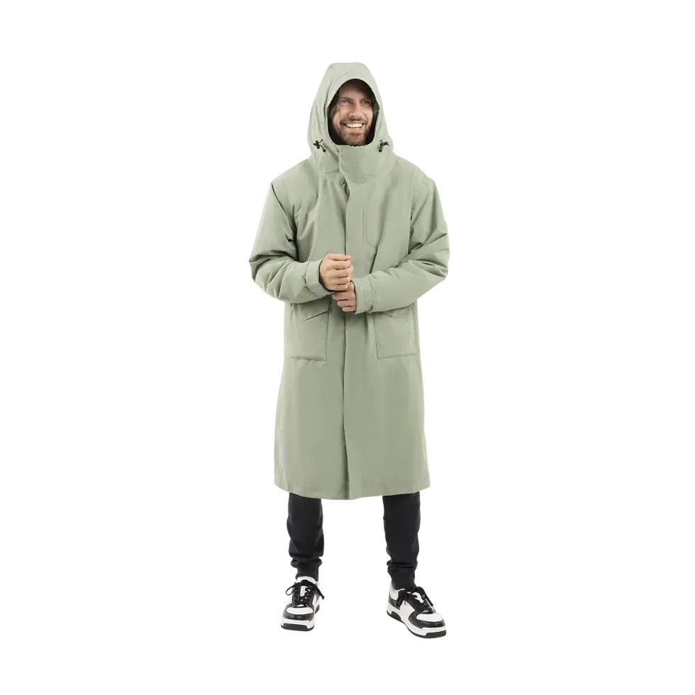 Miniatiūra: RED VYRIŠKA VANDENIUI ATSPARI PARKA STRIUKĖ, PALTAS  (Šalavijo žalia) E