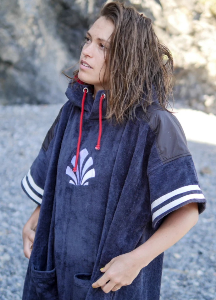 Thumbnail: SAINT JACQUES PONCHO BLUE LINE