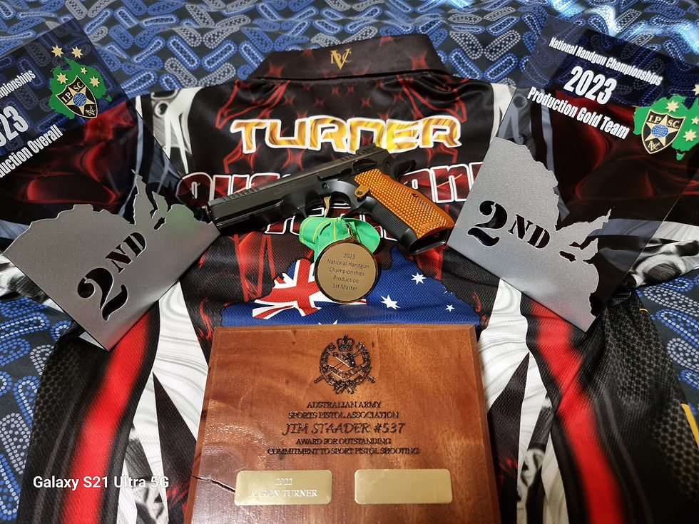 Winning Mindset for IPSC Nationals - CZ Shadow 2 Orange 2nd place trophies from IPSC Nationals 2023