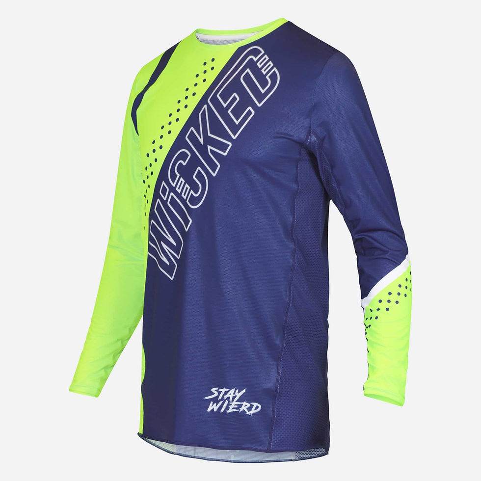 blue/lime speed jersey mx motocross dirt bike clothing