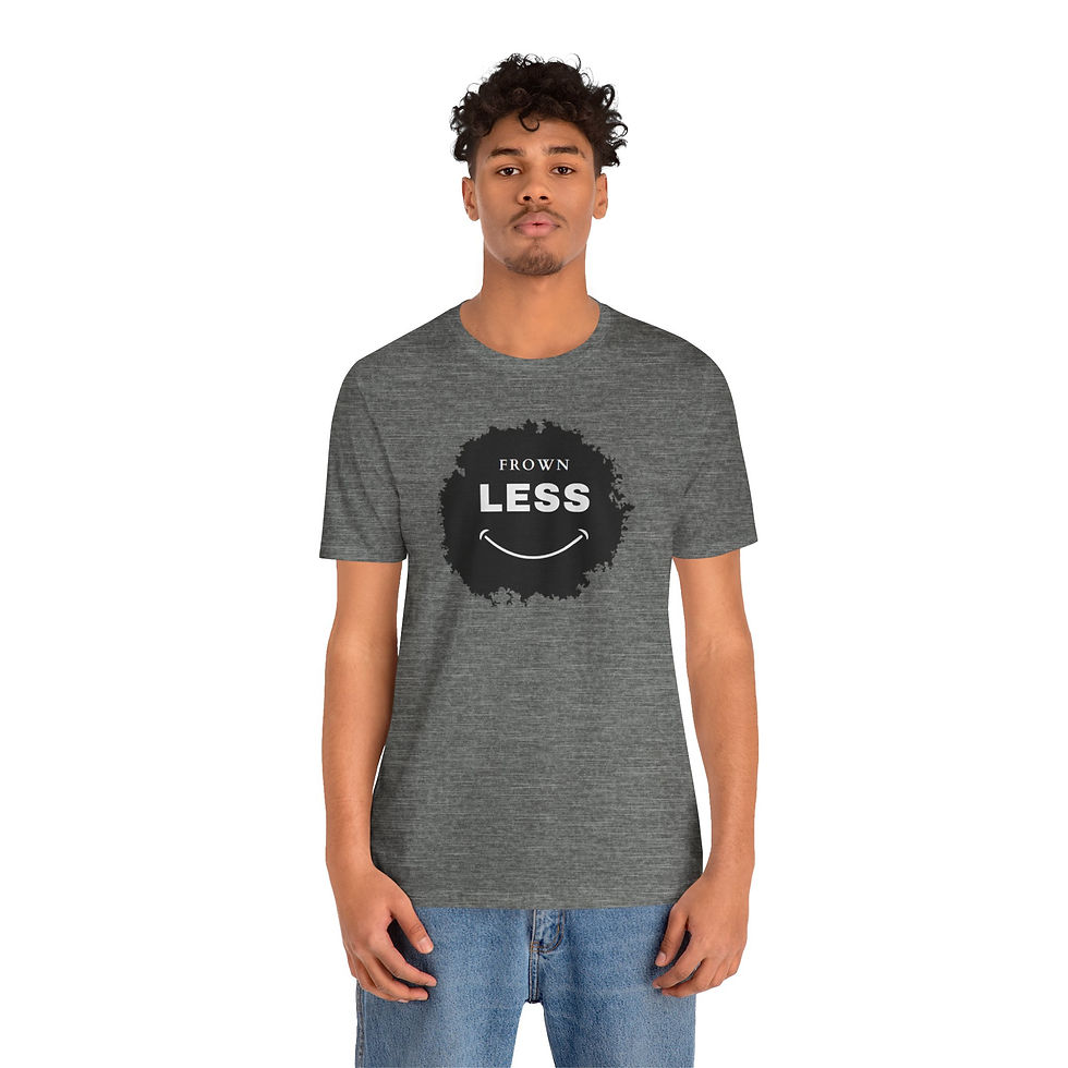 Thumbnail: Frown Less Splat Unisex Jersey Short Sleeve Tee