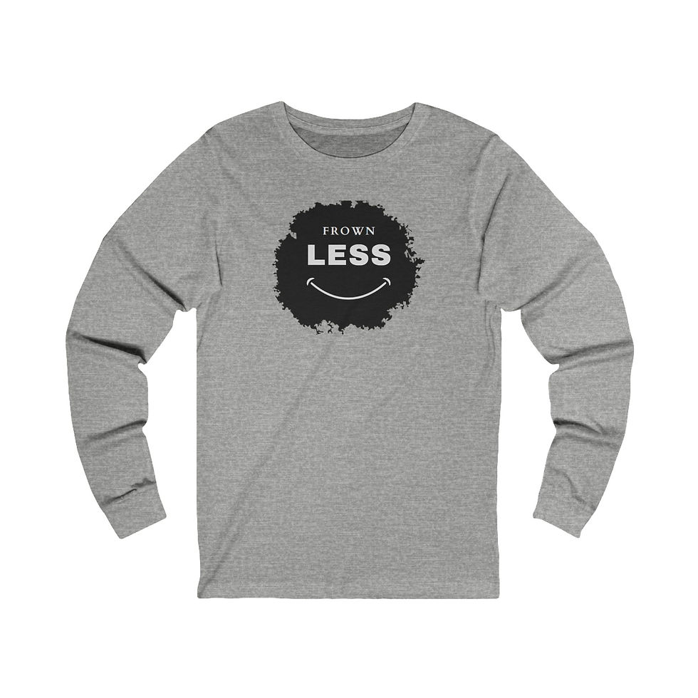 Thumbnail: Frown Less Splat Unisex Jersey Long Sleeve Tee