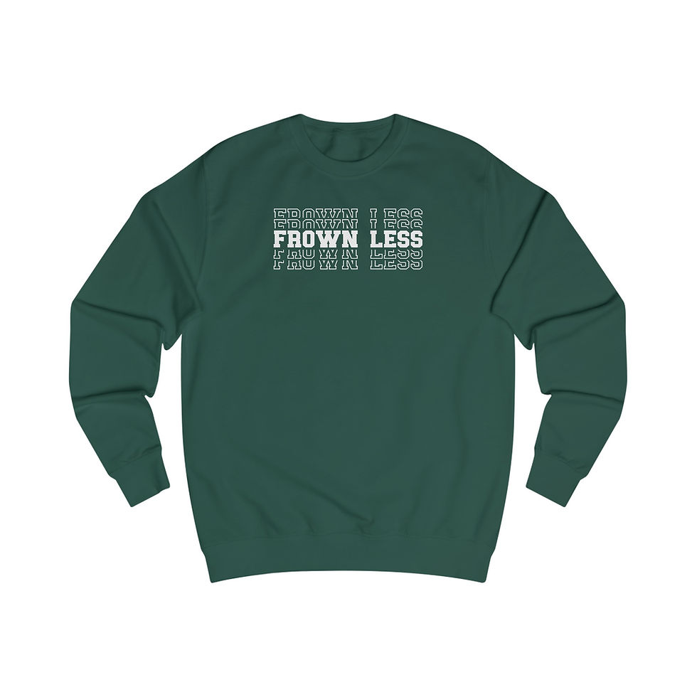 Thumbnail: Frown Less Stacked Unisex Sweatshirt