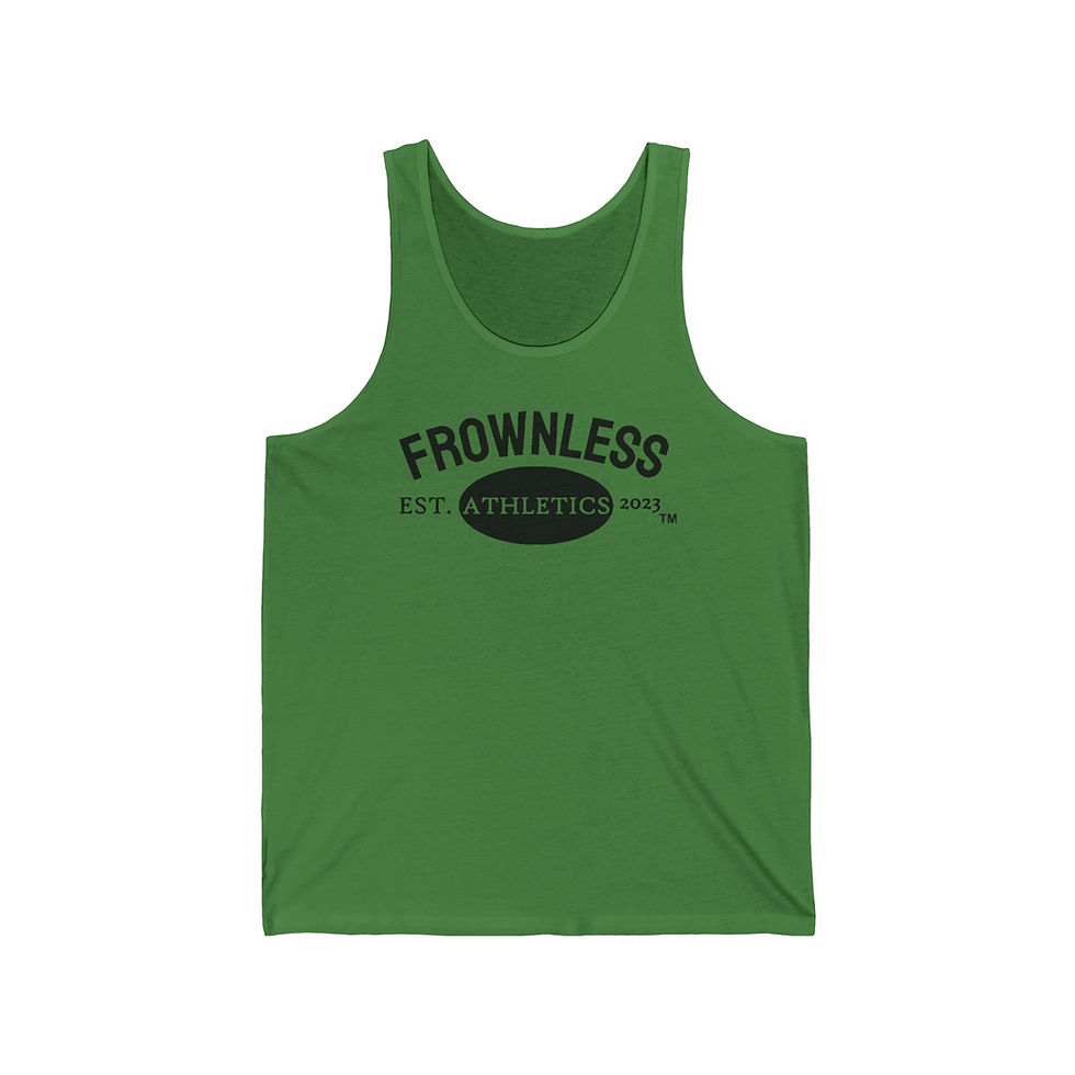 Thumbnail: Frown Less Athletics Unisex Jersey Tank