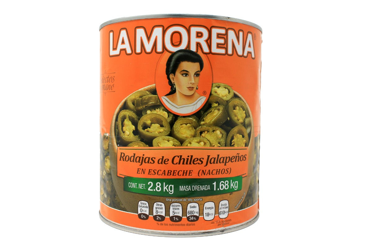 La Morena Jalapenos 2.8kg.