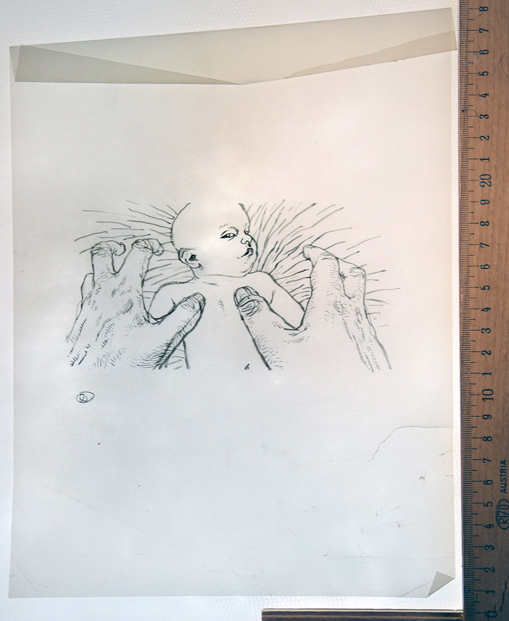 Panel Original (watercolors) for "The Anger Diaries" (Graphic Novel pr