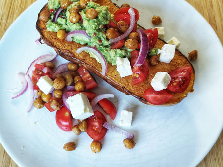 Bakt gresskar med fyll