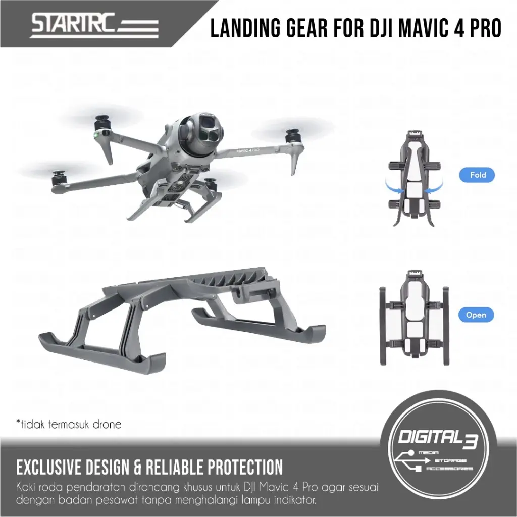 STARTRC Landing Gear for DJI Mavic 4 Pro Accessories, Foldable Extended