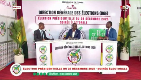 Guinée/élection: le Président du Parlement sur le direct télé  des résultats