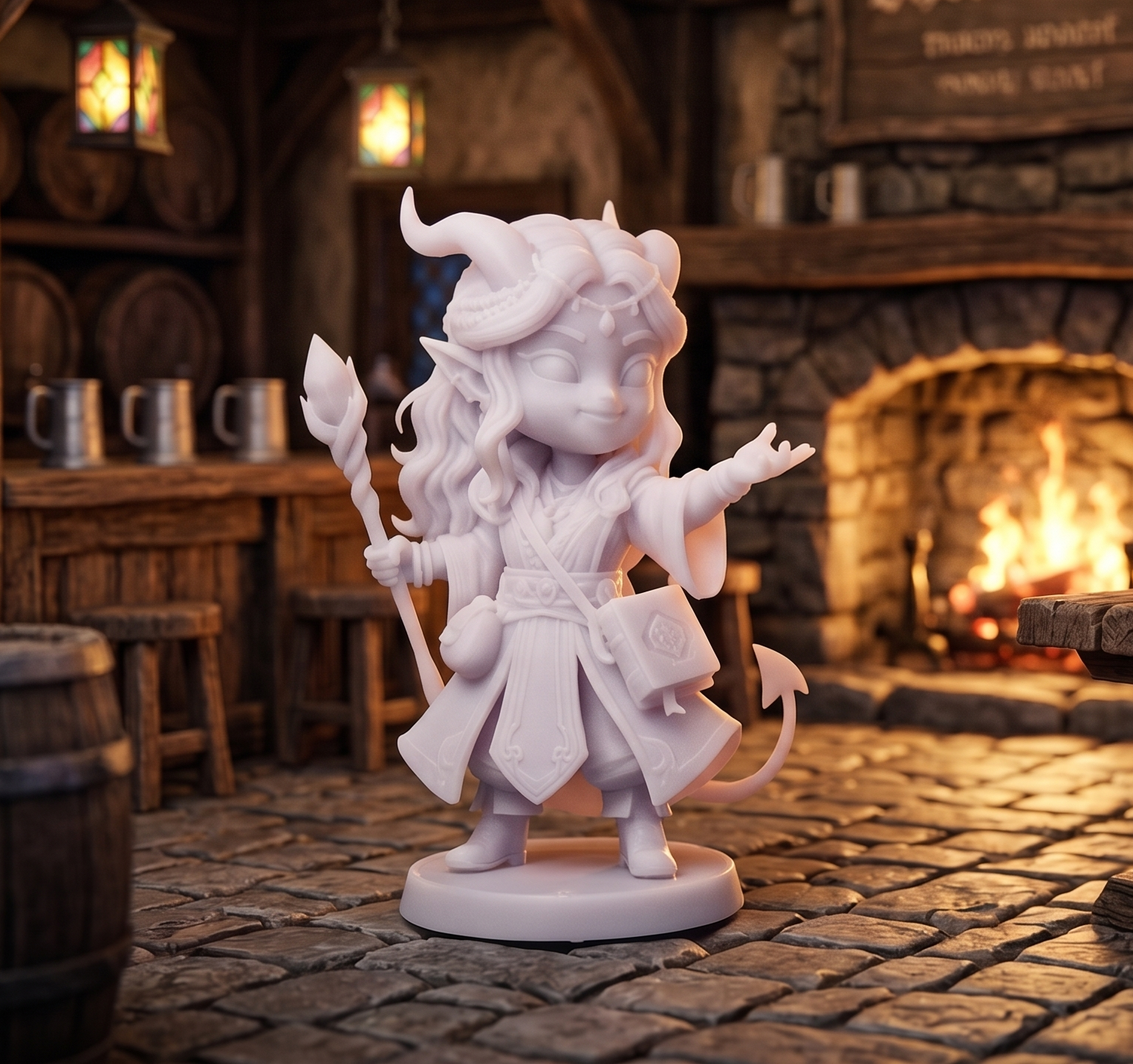 Kalista The Elemental Adept (Chibi Tiefling)