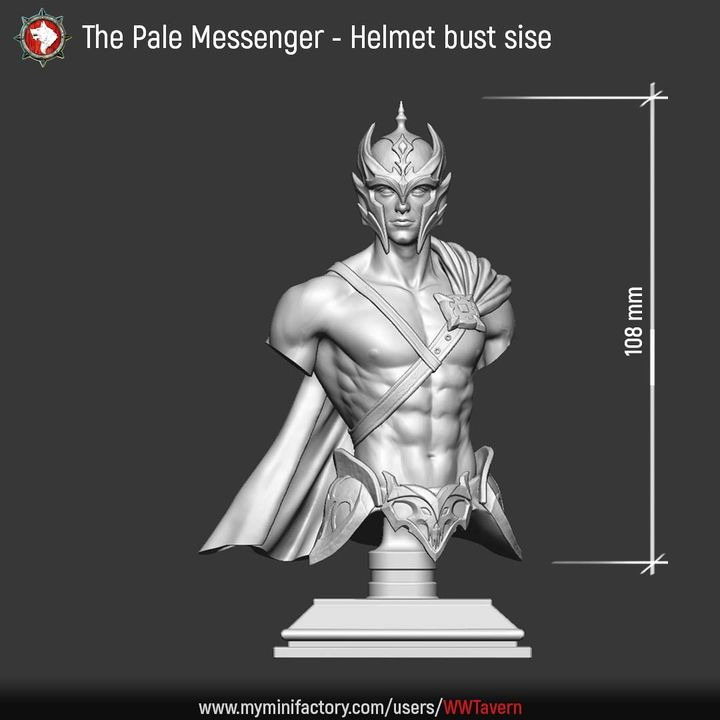 Thumbnail: The Pale Messenger - Helmet Bust 108mm