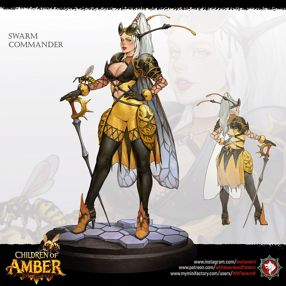 Thumbnail: Children of Amber - Swarm Commander Bust