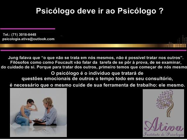 Psicólogo deve ir ao Psicólogo?